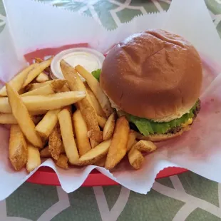 Sycamore Station burger and classic fries