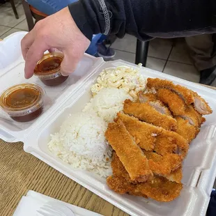 Chicken Katsu huge portions!