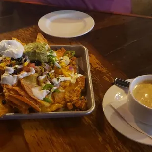 Nachos with extra queso