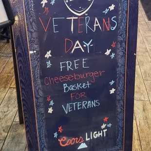 Willie McCoy's in Chaska, taking care of Veterans   I'm not a Veteran, but I know some, Willie McCoy's is a class act