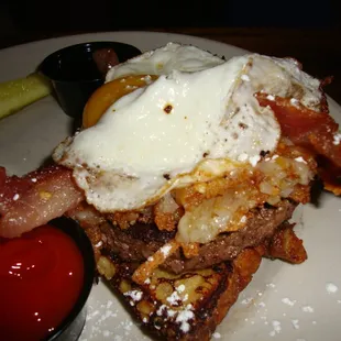 Brunch Burger, close-up.