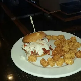 The new turkey burger and the new artichoke chicken melt.. come try them