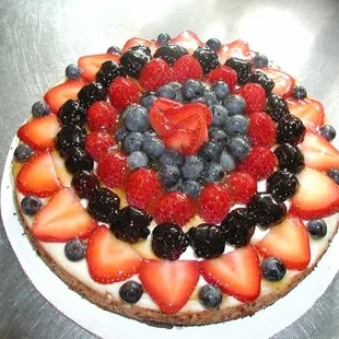 Made-from-scratch fruit tart!