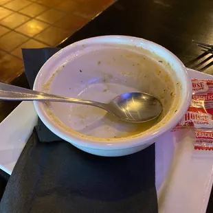 Having a tasty dinner!