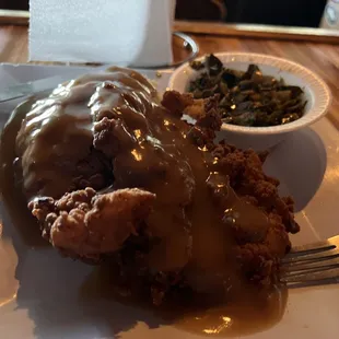 The Monday night chicken special. That gravy is so good! And the mashed potatoes were outstanding.