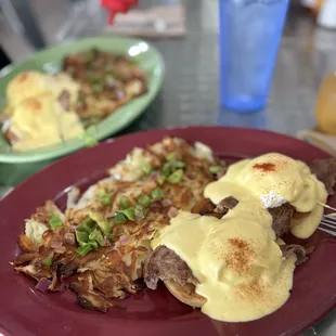 10. Egg Benedict Carnivore with Steak