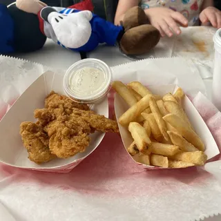Kids Chicen Tenders, Small Fries and 8 oz. Drink