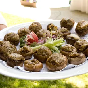 Vegetarian Stuffed Mushrooms