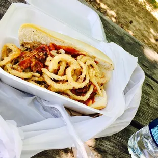 Large Pulled Pork sandwich with free coleslaw.