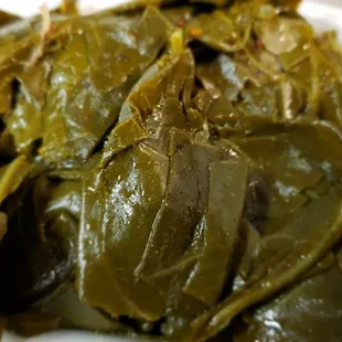 The greens have a little kick to them.