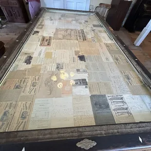 Original billiard table, Second one ever made by Brunswick.