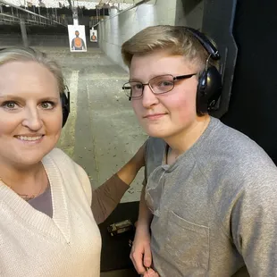 My son excited to shoot!