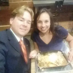 Delicious nachos and tuna salad