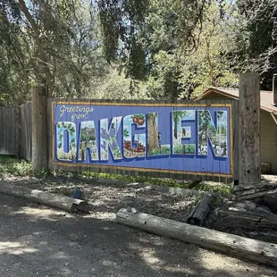 Oak Glen sign next to the Wilshire's. Great spot for photos.