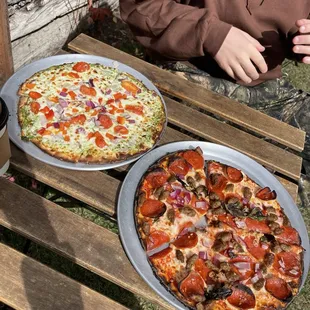 Kitchen garden pizza and bees knees