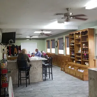 the kitchen and dining area