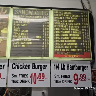 Menu as of October 2024. 3/3