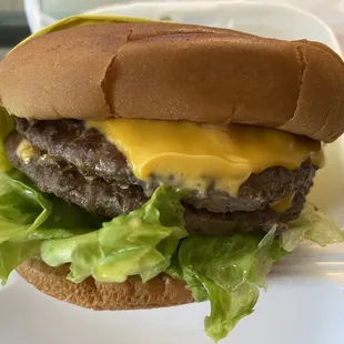 Double cheeses burger