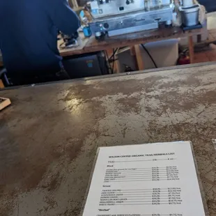 Counter of Wilson Coffee