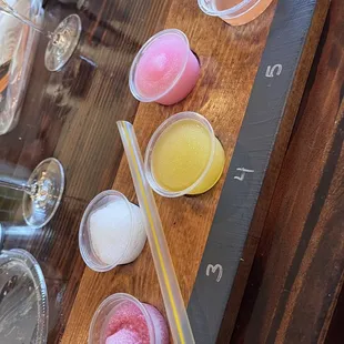 Slushy tasting