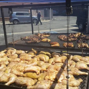 BBQ chicken grilled for a private event.