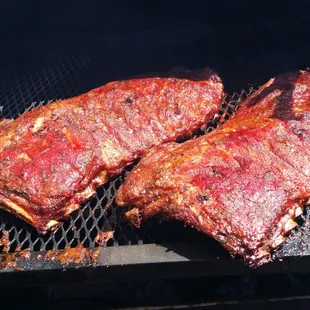Smoked spare ribs