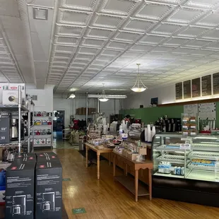 the inside of a coffee shop