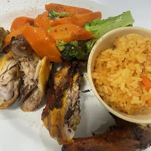 Chicken with rice and vegetables