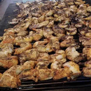 chicken on a grill