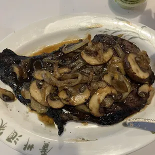 Cognac Ribeye. Medium rare