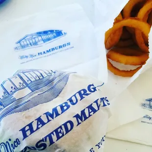 Hamburg Sandwich Onion Rings