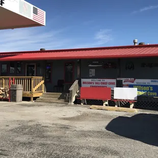 the front of the store