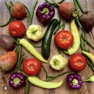 Some of the veggies from the farm that I posted on my IG.