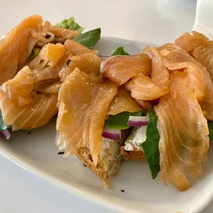 Everything Bagel with Lox