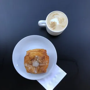 Latte and a Kouign Amann