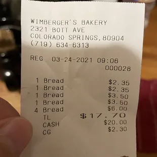$17.70 for 8 types of baked goods