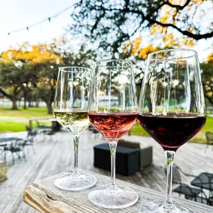 One reason we  Texas - by the afternoon it's warmed up enough to enjoy a glass of wine on the porch even in January!