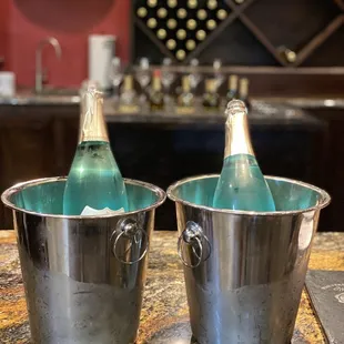 Ice buckets of Blanc de Bleu