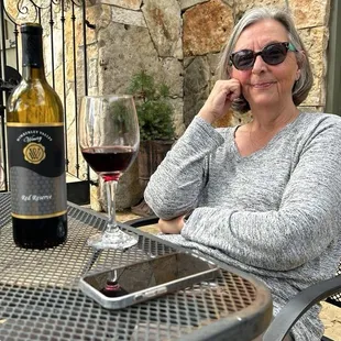 Outside Patio for enjoying the sun and wine.