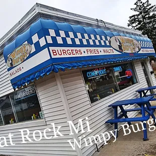 the front of a restaurant