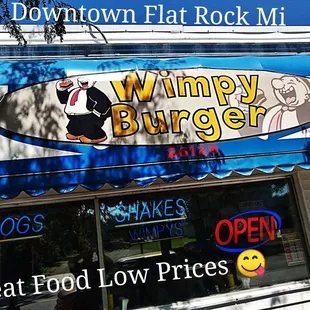 the front of a restaurant