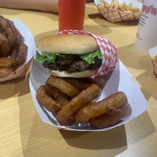 1. The Wimpy Burger with Signature Onion Rings