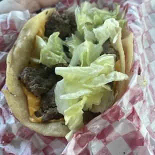 Taco (hamburger taco?)