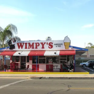 the front of a restaurant