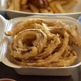 Onion Rings and Fries are delicious!