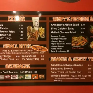 Part of the menu