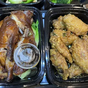 1/2 Roast Duck and Korean Chicken Wings