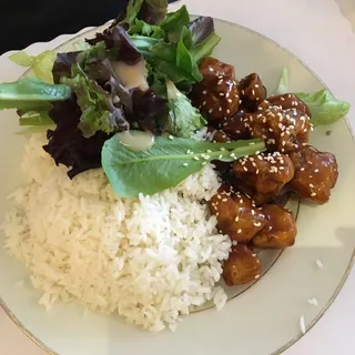 Sesame Meatless Chicken Lunch Special
