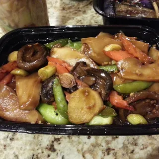 Double Mushroom with Baby Bok Choy