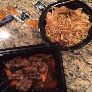 "Chicken lo Mein" and "broccoli and beef" yeah sure, whatever